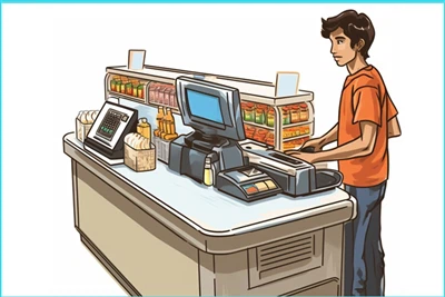 T15 Cash Register: 15 Inch LCD Display Touch Screen POS Machine